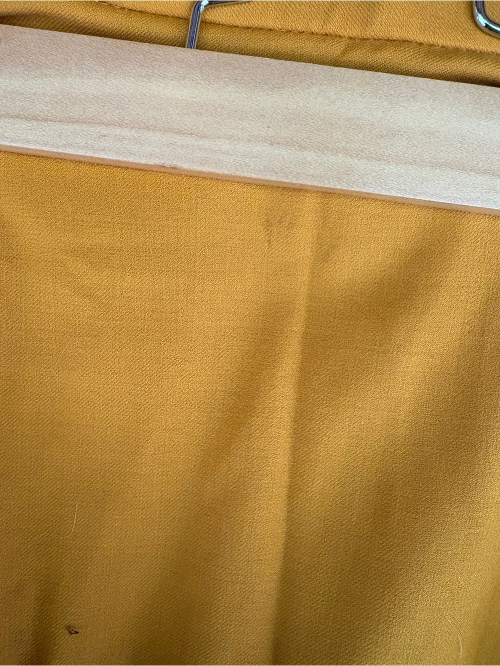 J. Crew 4 Mustard Ruffle Tiered A-Line Skirt Wool flannel autumn fall gold